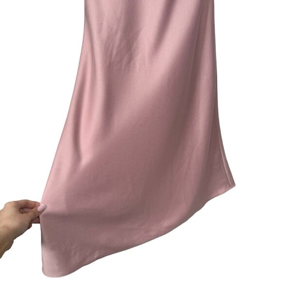 BHLDN Sachin & Babi Hudson Satin Charmeuse Midi Dress in Dusty Rose Sz 4 - Picture 9 of 11